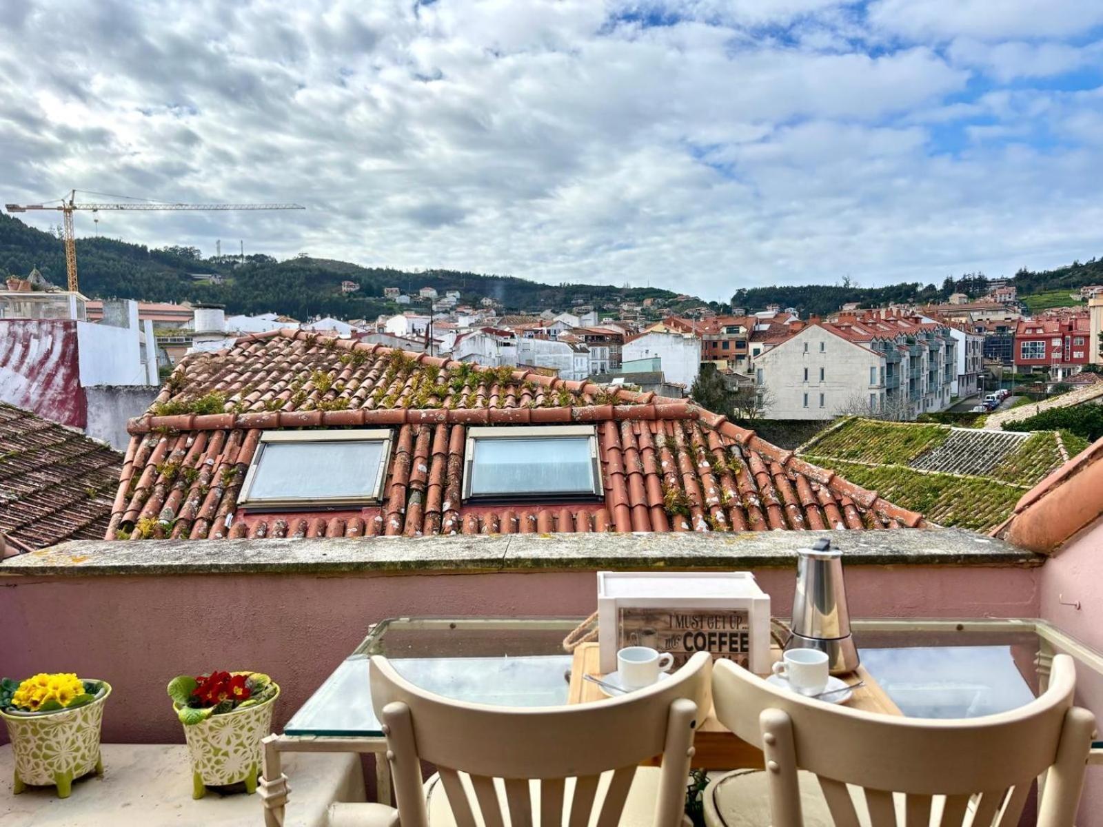 Hoibai, Raina, Atico, Con Vistas Al Casco Historico De Baiona, Galicia Apartment Luaran gambar